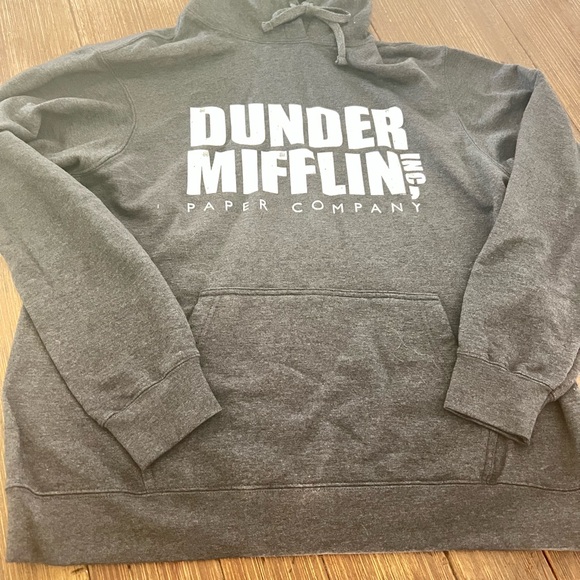 DUNDER MIFFLIN, INC Paper Company Gray Hoodie Sweatshirt::Perfect for Super Fan - Picture 1 of 6